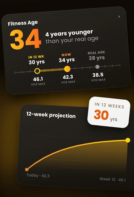 FITNESS AGE app screen